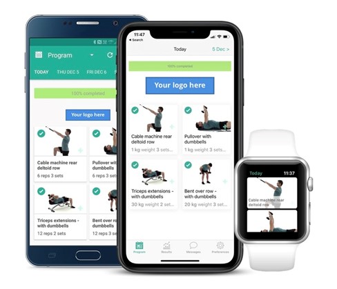 PhysiApp on various devices