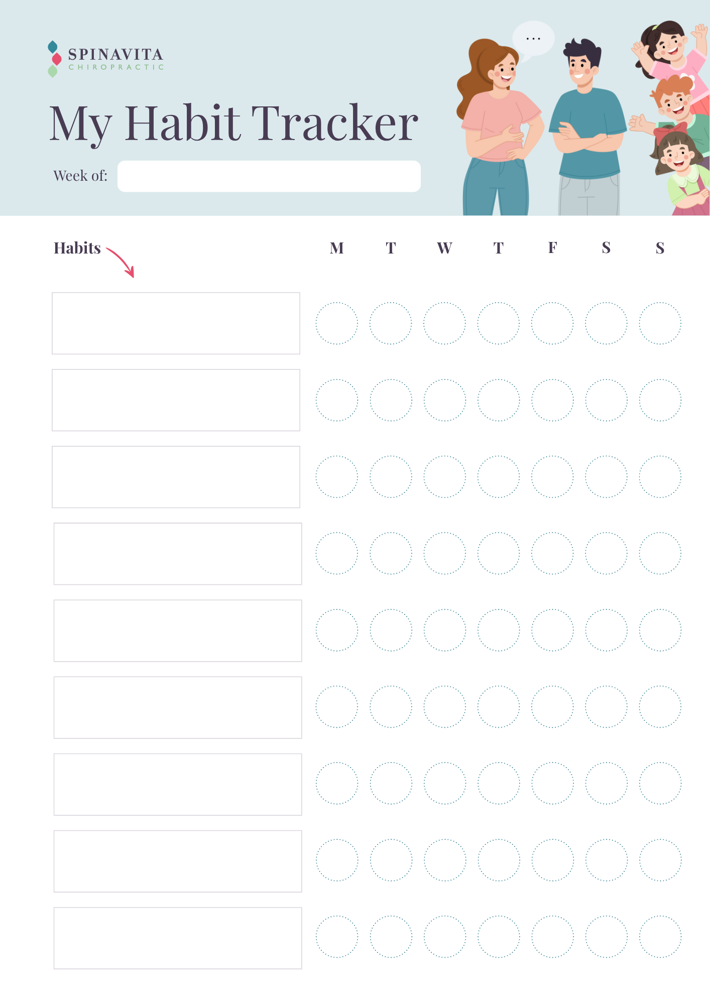 Build Positive Routines with Our Habit Tracker! - Spinavita