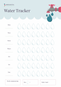 Hydration Chart Tracker Image